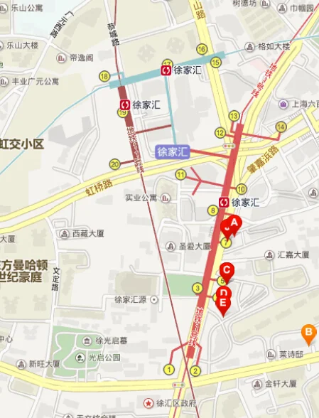 到 徐家汇 美罗城 地铁1号线 几号出口 上来(徐家汇是号线地铁出口)1