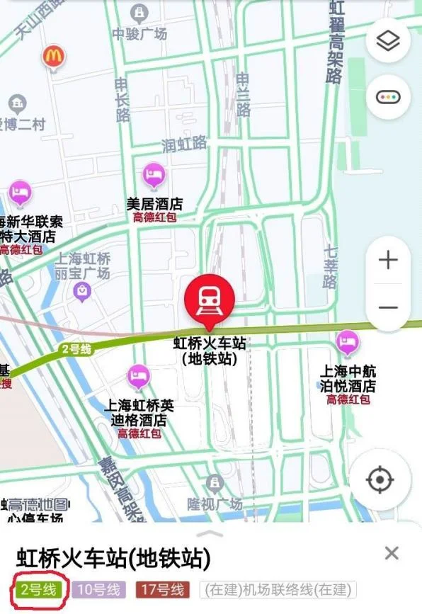 上海虹桥火车站有哪几号地铁（上海虹桥火车站2号线地铁路线）2