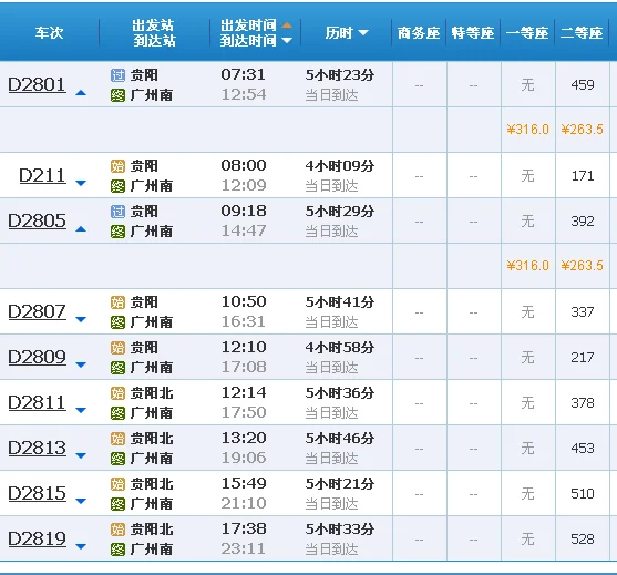 贵广高铁几时经云浮（贵广高铁时刻表）7