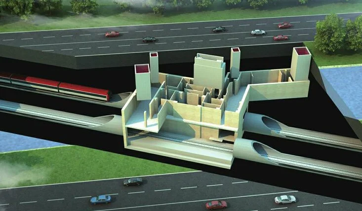 地铁的中间风井是什么有什么用（地铁风亭与地下广场）3