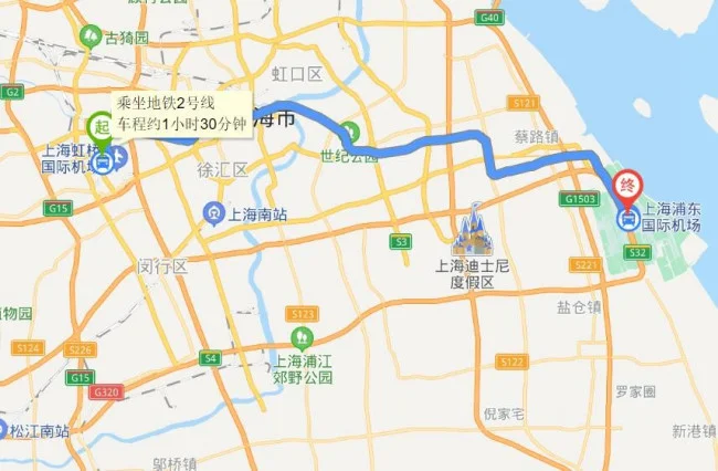 从上海虹桥机场到浦东机场怎么去最快（上海虹桥机场地铁站到浦东）