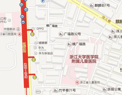 请问杭州东站做地铁能到浙江省医科大学附属儿童医院（杭州地铁儿保）
