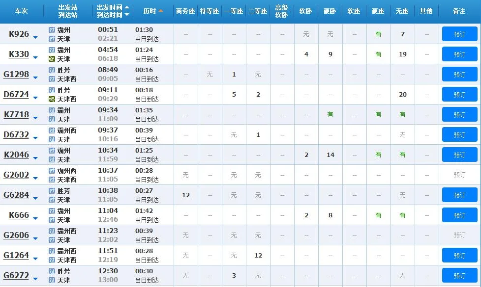 天津到胜芳高铁时刻表（胜芳到天津高铁）3