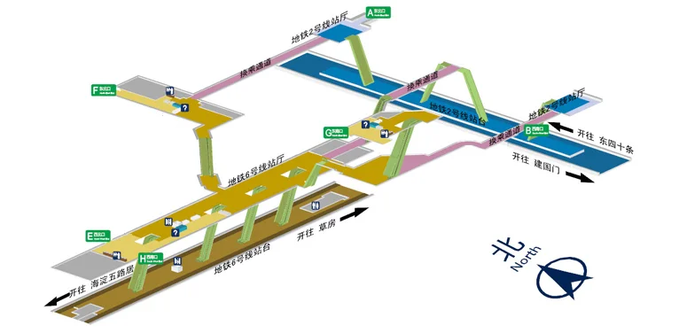 想知道: 中国 地铁朝阳门有几个口 在哪(北京朝阳门地铁站出口有几个)2
