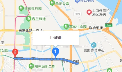 上海巨峰路附近有几号线（巨峰路地铁站2号口什么路）