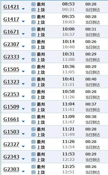 g1908高铁时刻表(绩溪到上饶高铁时刻表)4