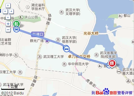 武汉地铁2号线线路图（宝通寺地铁站出口地图）