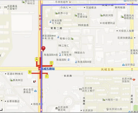 在西安凤城五路地铁哪个出口离人人乐超市最近（凤城五路地铁口出口）