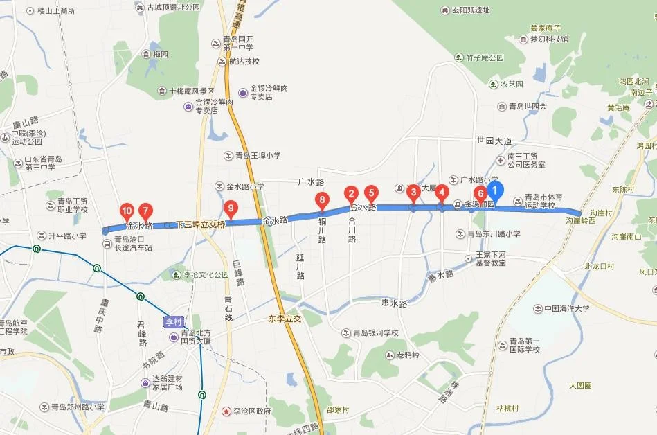 想知道: 青岛市 青岛地铁大致线路 在哪（沧口地铁站）