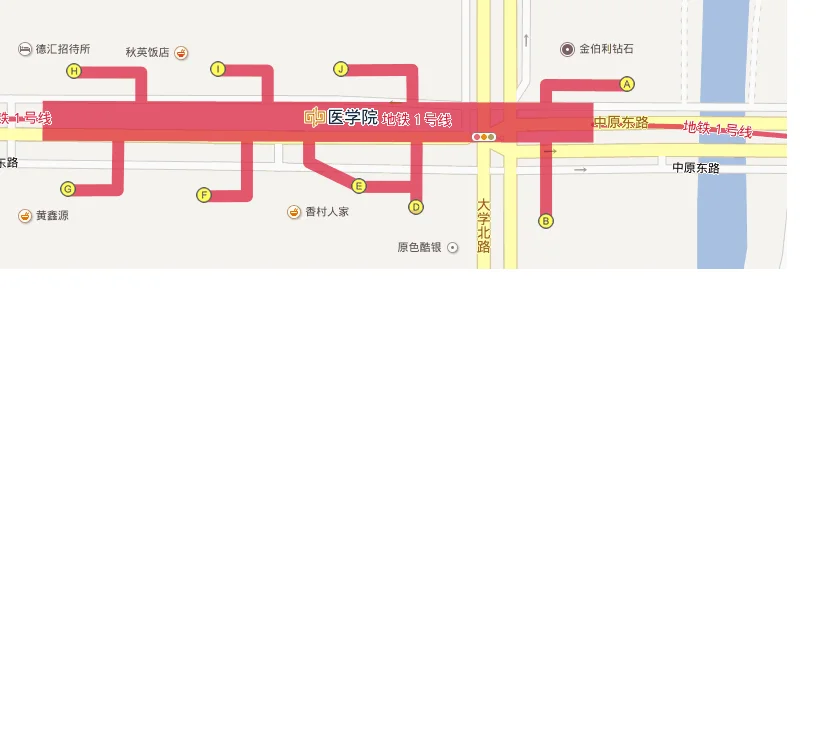 郑州地铁医学院站出哪个地铁口到大学路丹尼斯（郑州地铁医学院d出口是哪）