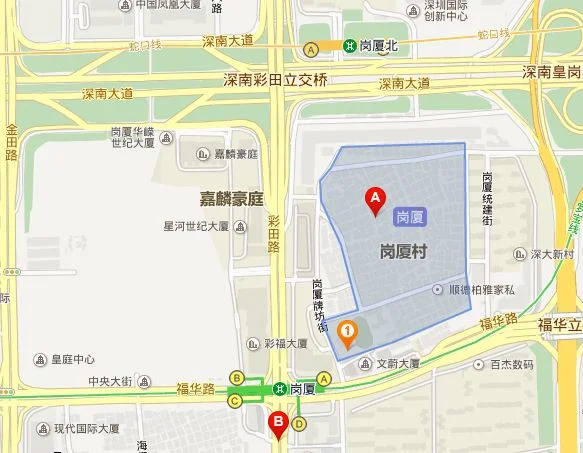 深圳地铁有几路线(笋岗村到岗厦地铁站)