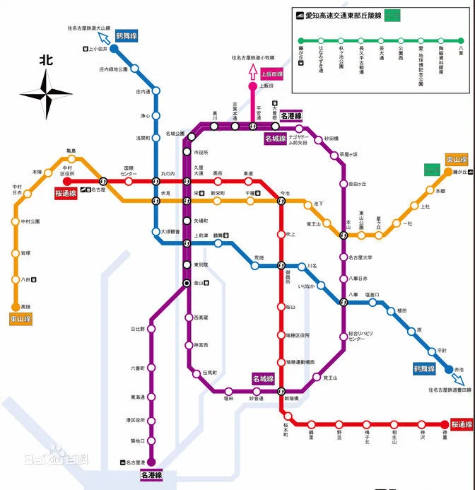 如何从名古屋市区乘坐地铁到名古屋机场(名古屋机场的地铁线路图)4