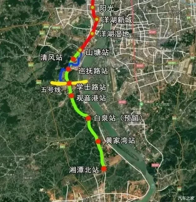 求长沙地铁的线路图 与各个站点的位置图急用！！！！（长沙地铁3号线线路图延长线）2
