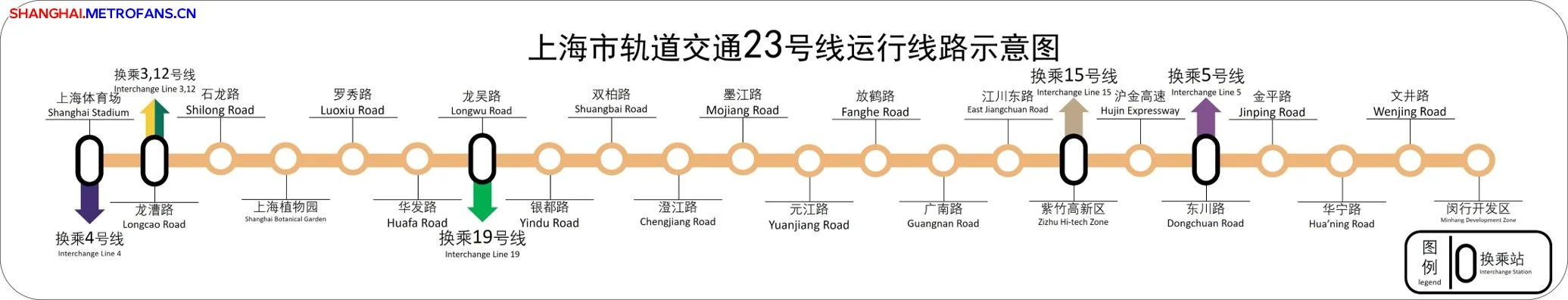 上海轨道交通22号线规划(上海地铁23号线改走马桥)1