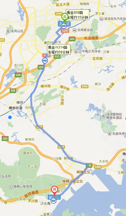 龙岗爱联地铁站去盐田海山地铁站怎么转车（龙岗到盐田地铁规划）1