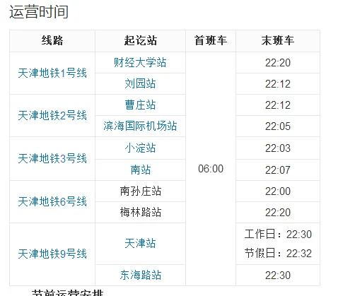 天津地铁早上几点开始运行(天津营口道地铁站营业时间)4