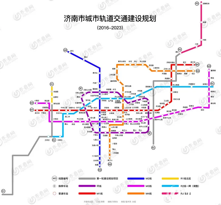 济南地铁m1线山大南路站点在具体哪个位置(济南轨道交通m1改道)2