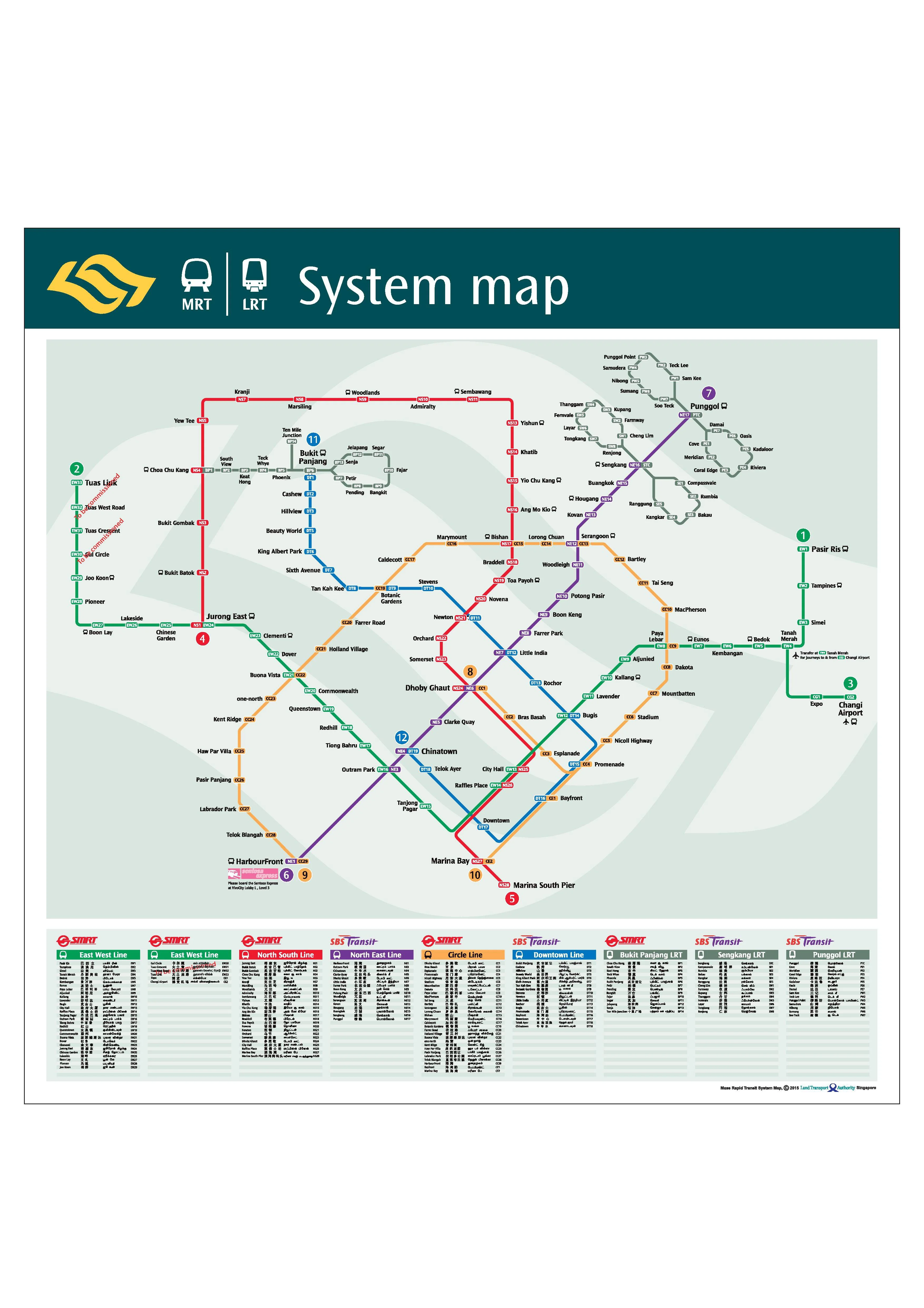 求新加坡地铁路线图中英文高清版非常感谢~~（新加坡地铁站地图）