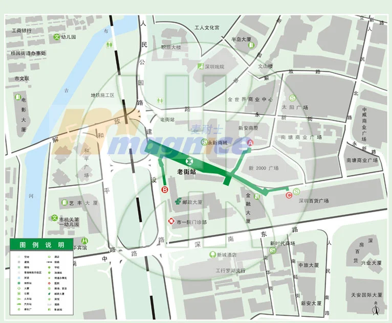 深圳地铁老街站东门在哪个出口啊（深圳老街地铁站黄岗）