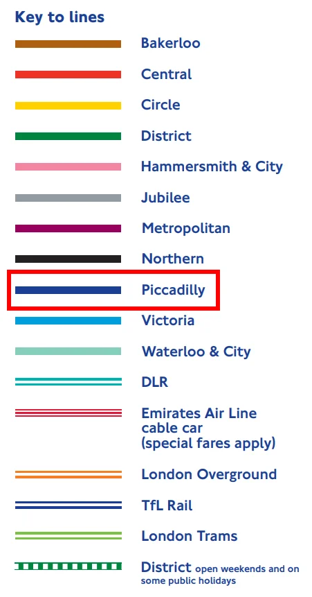 如何乘坐伦敦地铁（伦敦地铁路线图）2