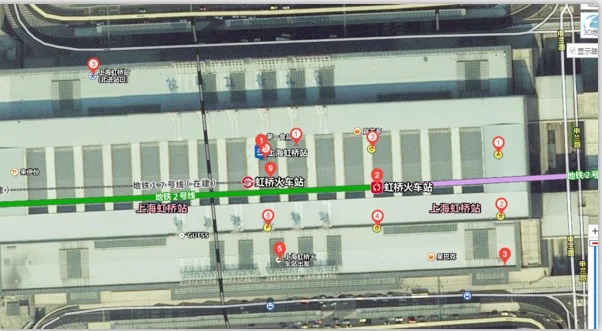 上海虹桥火车站有哪几号地铁(虹桥火车站地铁站出来)3