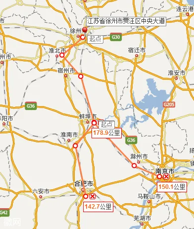 徐宿淮盐铁路走向地图（徐通铁路）4