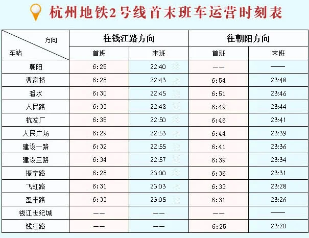杭州地铁二号线详细线路（杭州地铁2号线振宁路最早）