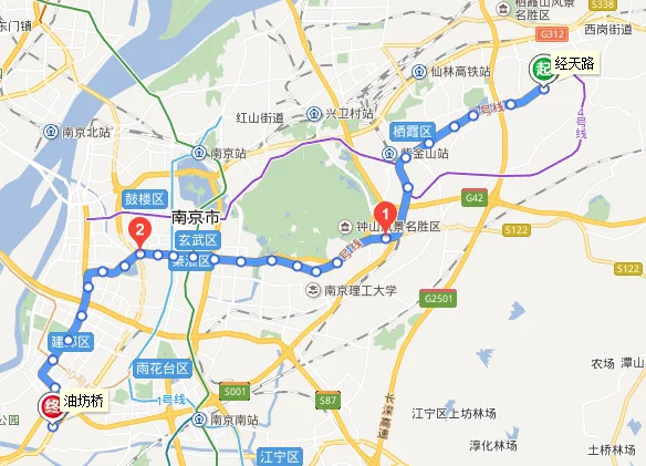 南京地铁2号线油坊桥站在哪里(南京地铁二号线经天路油坊桥)