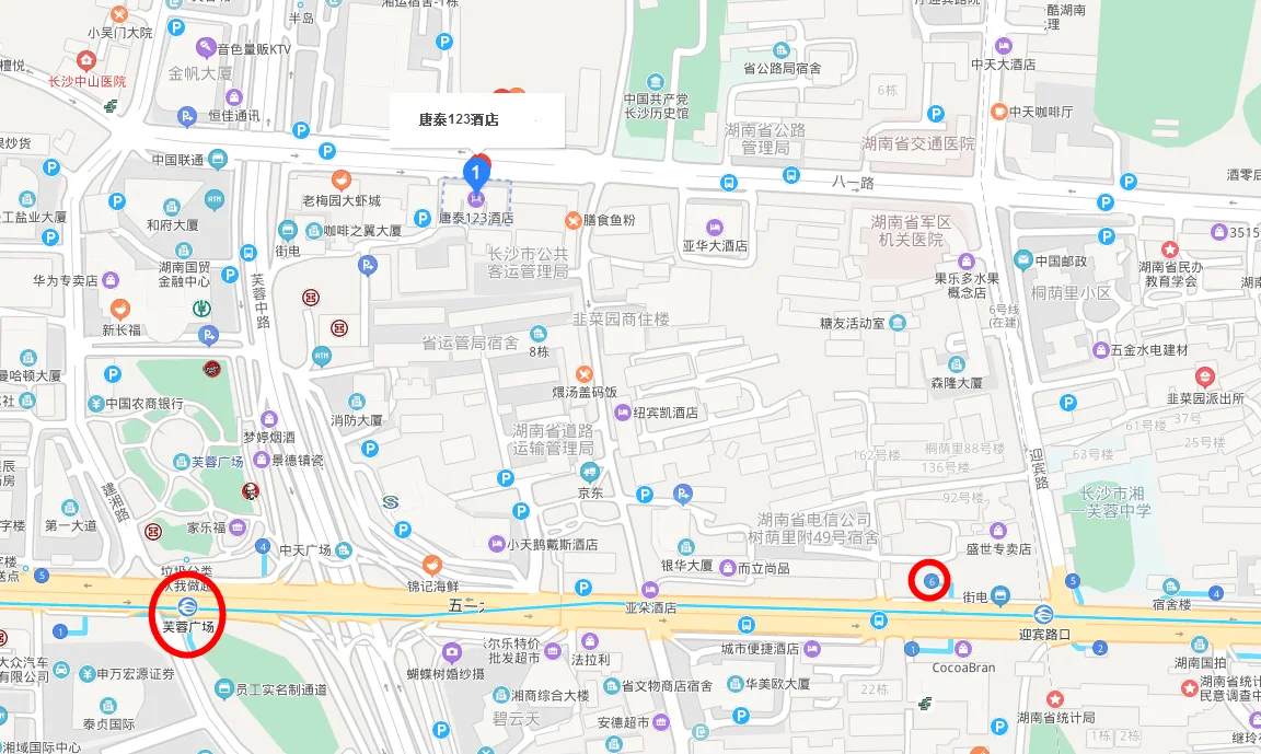 长沙地铁2号线的出入口(长沙地铁迎宾路口站出口)2