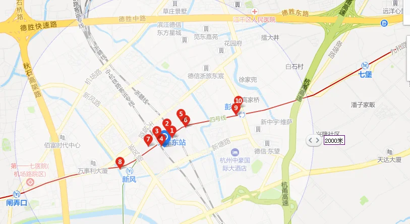 到德胜路环站东路交叉口在杭州东站地铁哪个口出来最近（杭州德胜路几号地铁）2