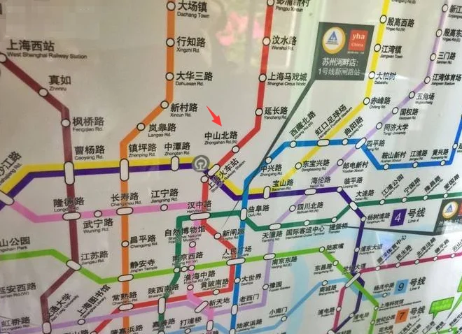 中潭路地铁站到大世界地铁站怎么走（上海中潭路地铁站）1