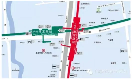 上海地铁1号线漕宝路站有几个出口(上海地铁一号线漕宝路几个出口)4