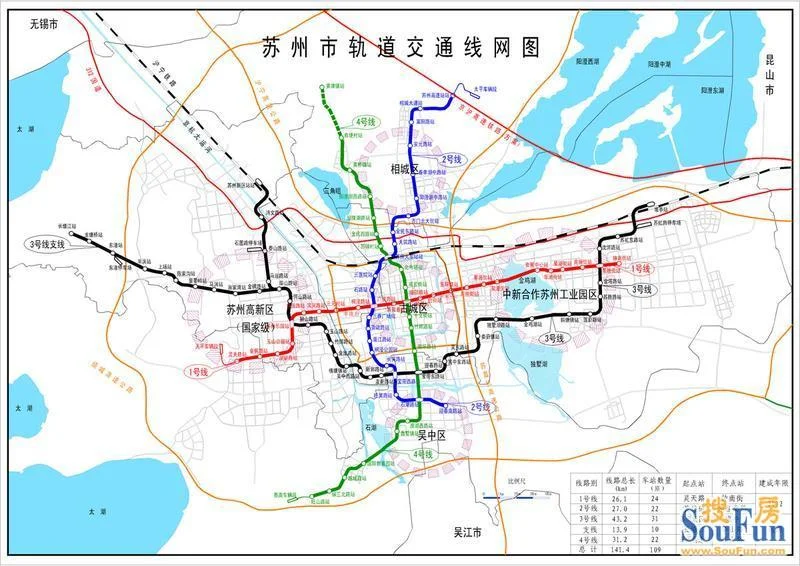 苏州地铁4号线路线图（苏州地铁四号线出口）1
